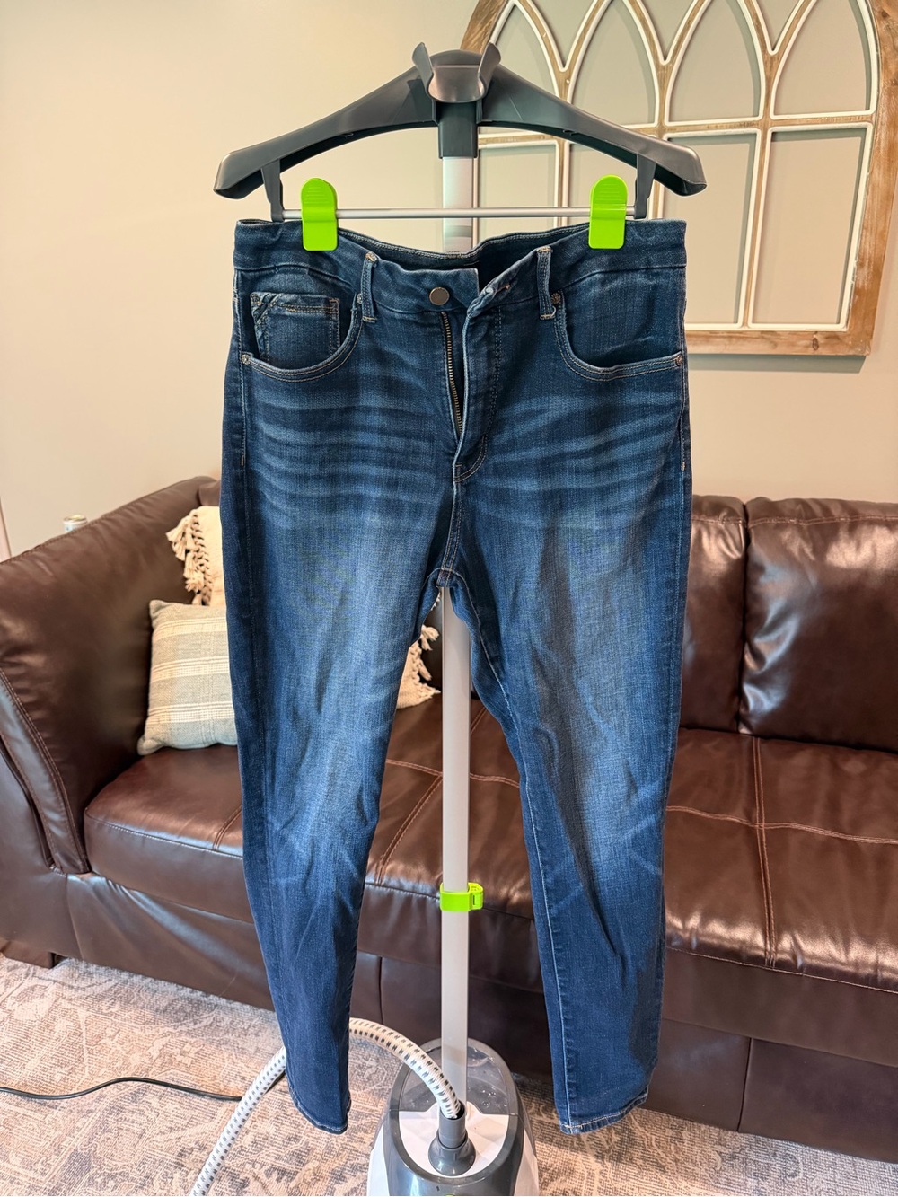 Buckle Black Dark Blue Skinny Jeans